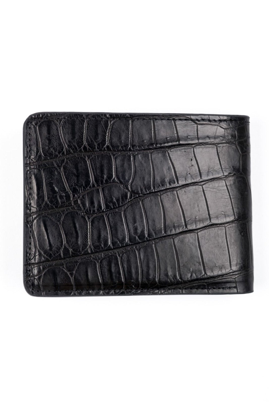 Black Crocodile Leather Wallet - ADAMO