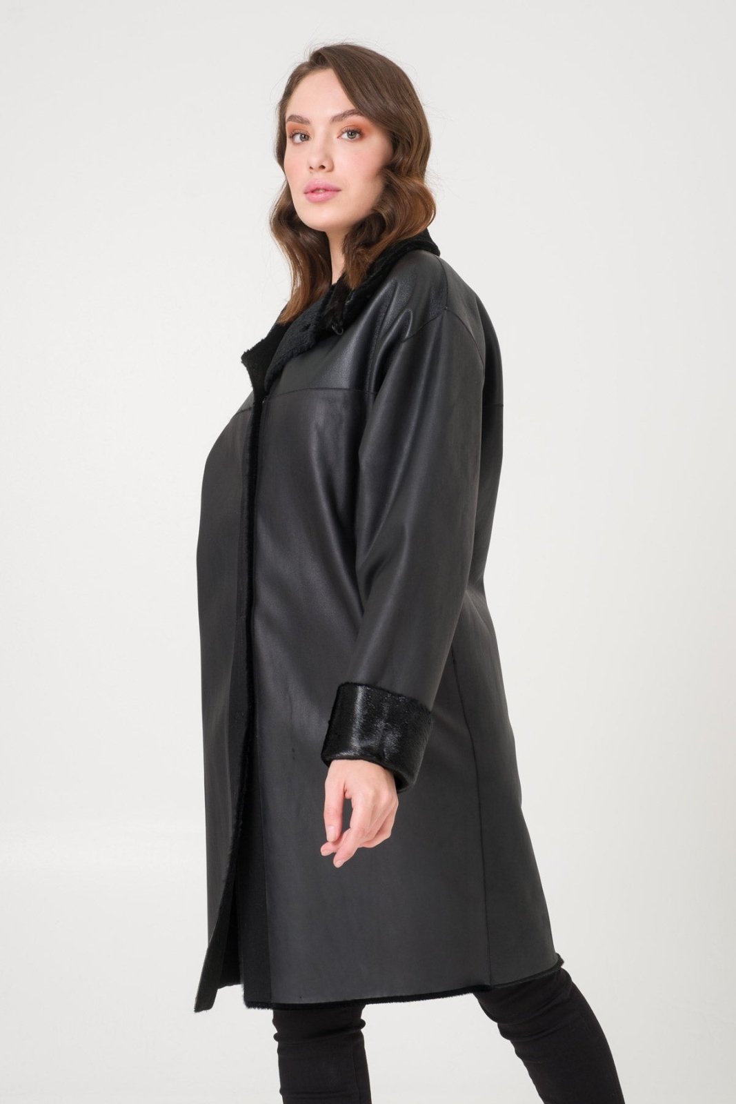 Black Doubleface Coat - ADAMO