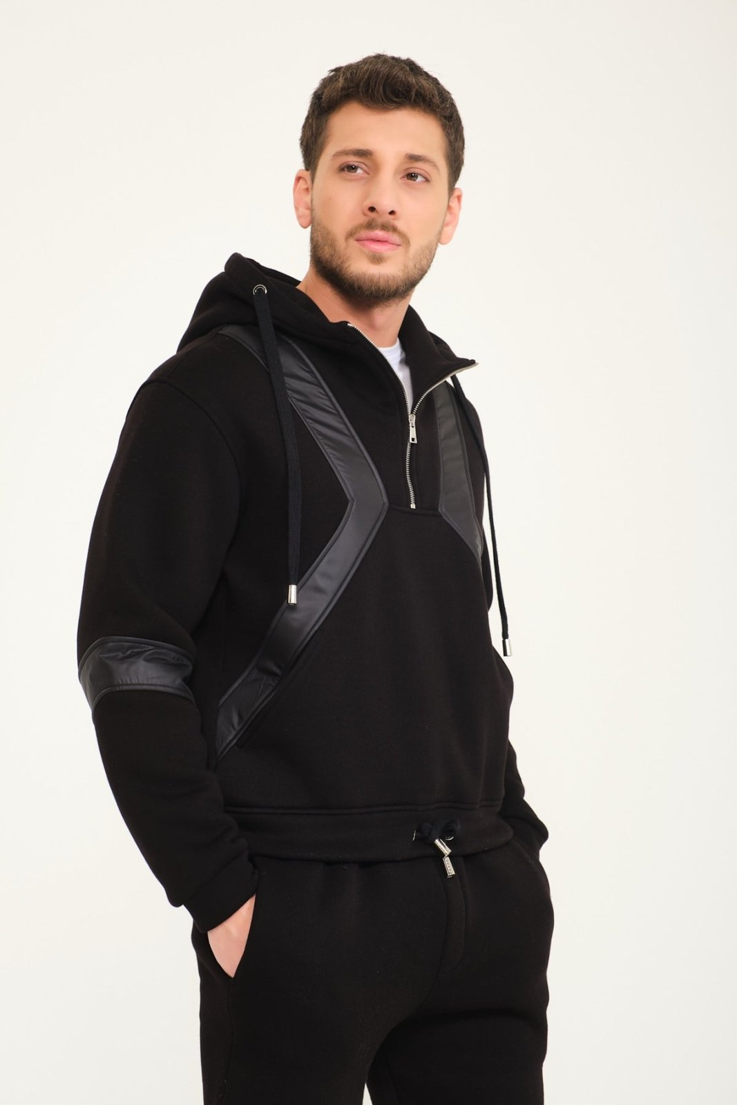 Black Hoodie & Jogger Set - ADAMO