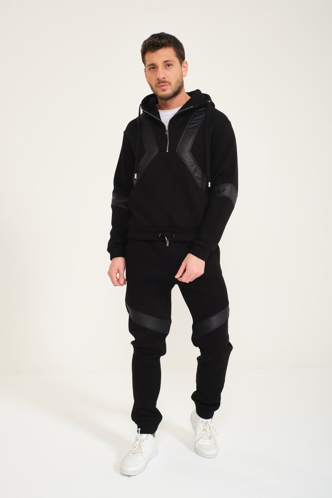 Black Hoodie & Jogger Set - ADAMO