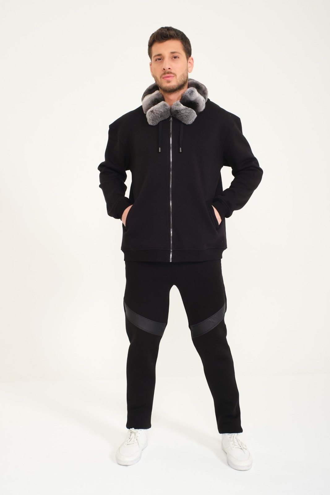 Black Hoodie & Jogger Set - ADAMO