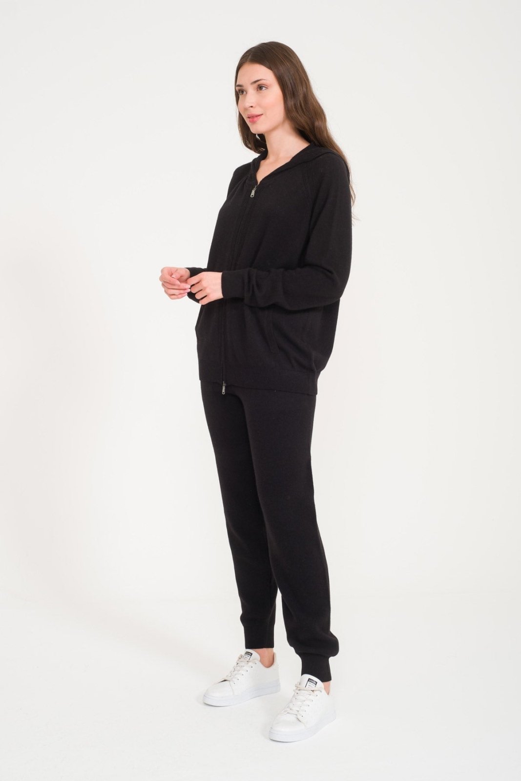 Black Knit Sweater & Pants Set - ADAMO