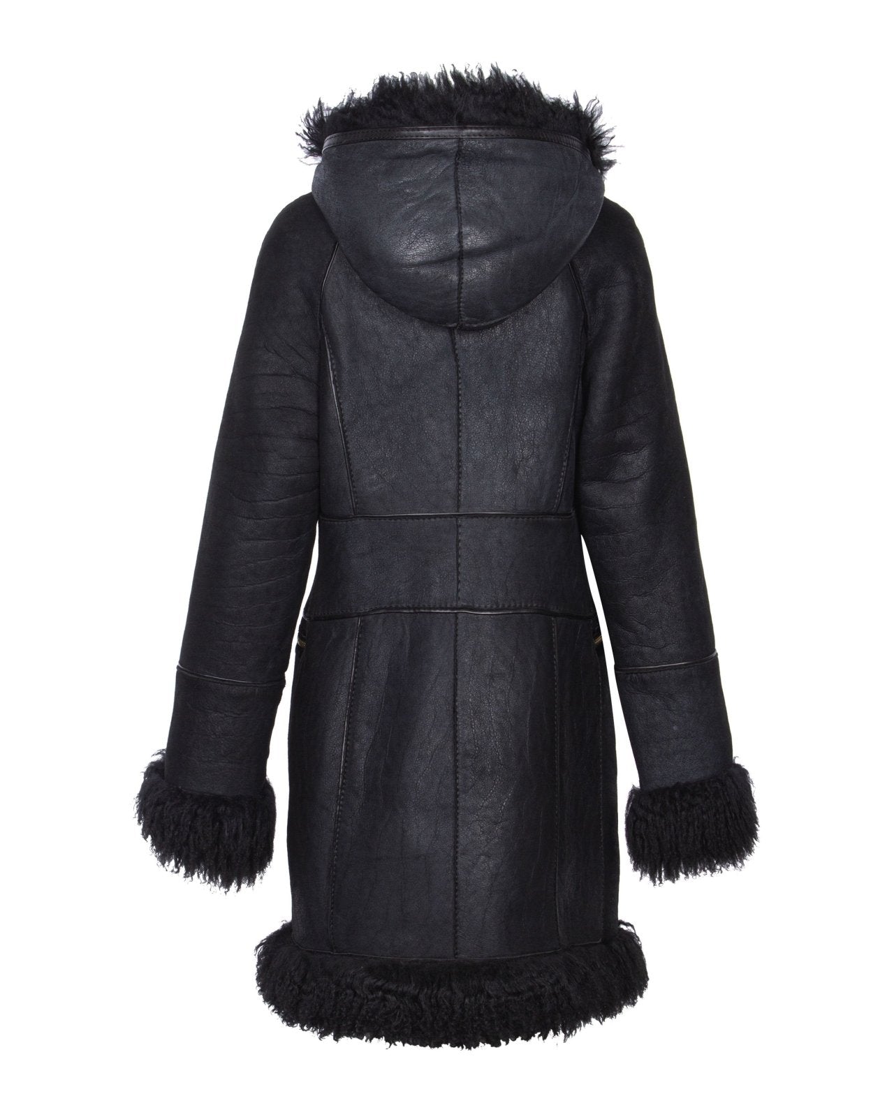 Black Leather Coat - ADAMO