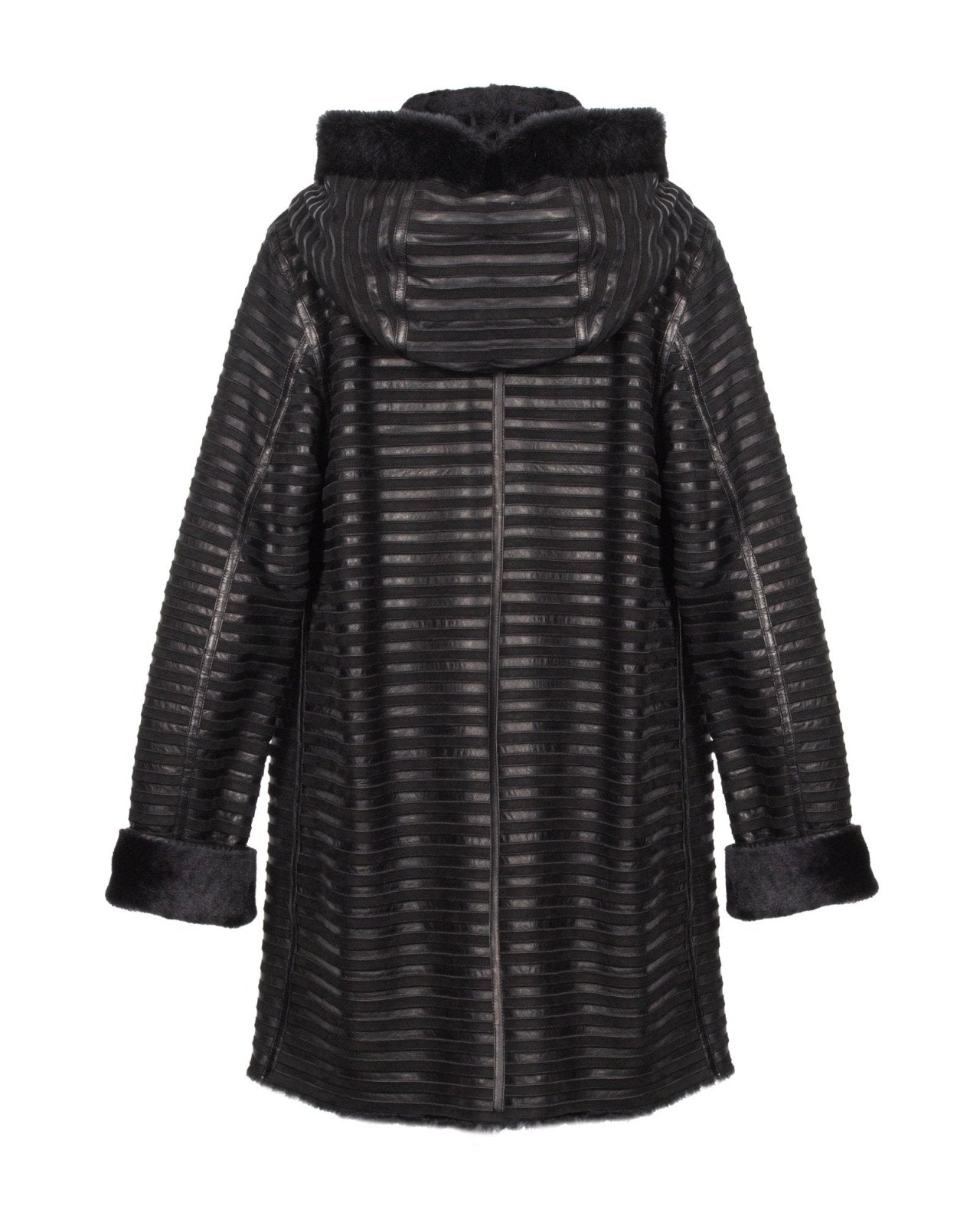 Black Leather Coat - ADAMO