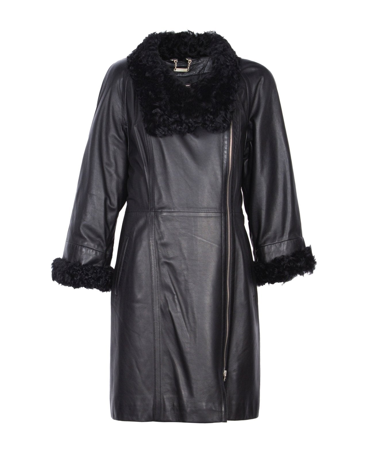 Black Leather Coat - ADAMO