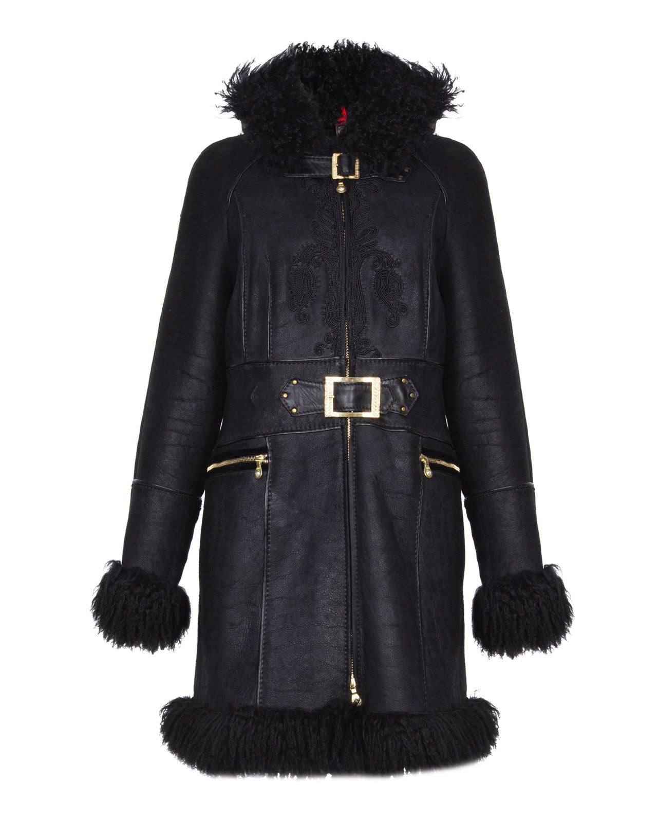 Black Leather Coat - ADAMO