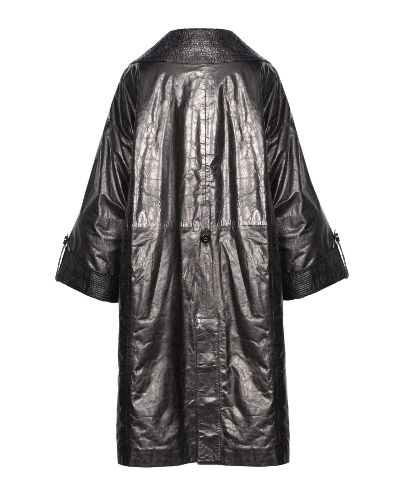 Black Leather Coat - ADAMO