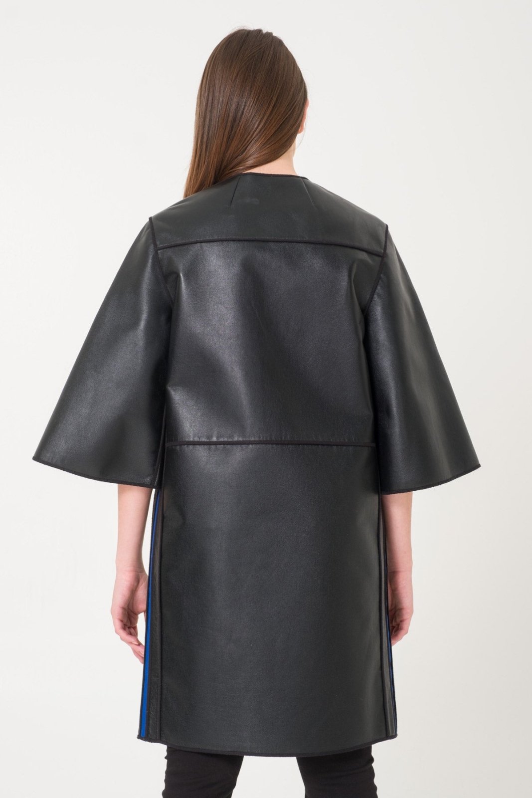 Black Leather Coat - ADAMO