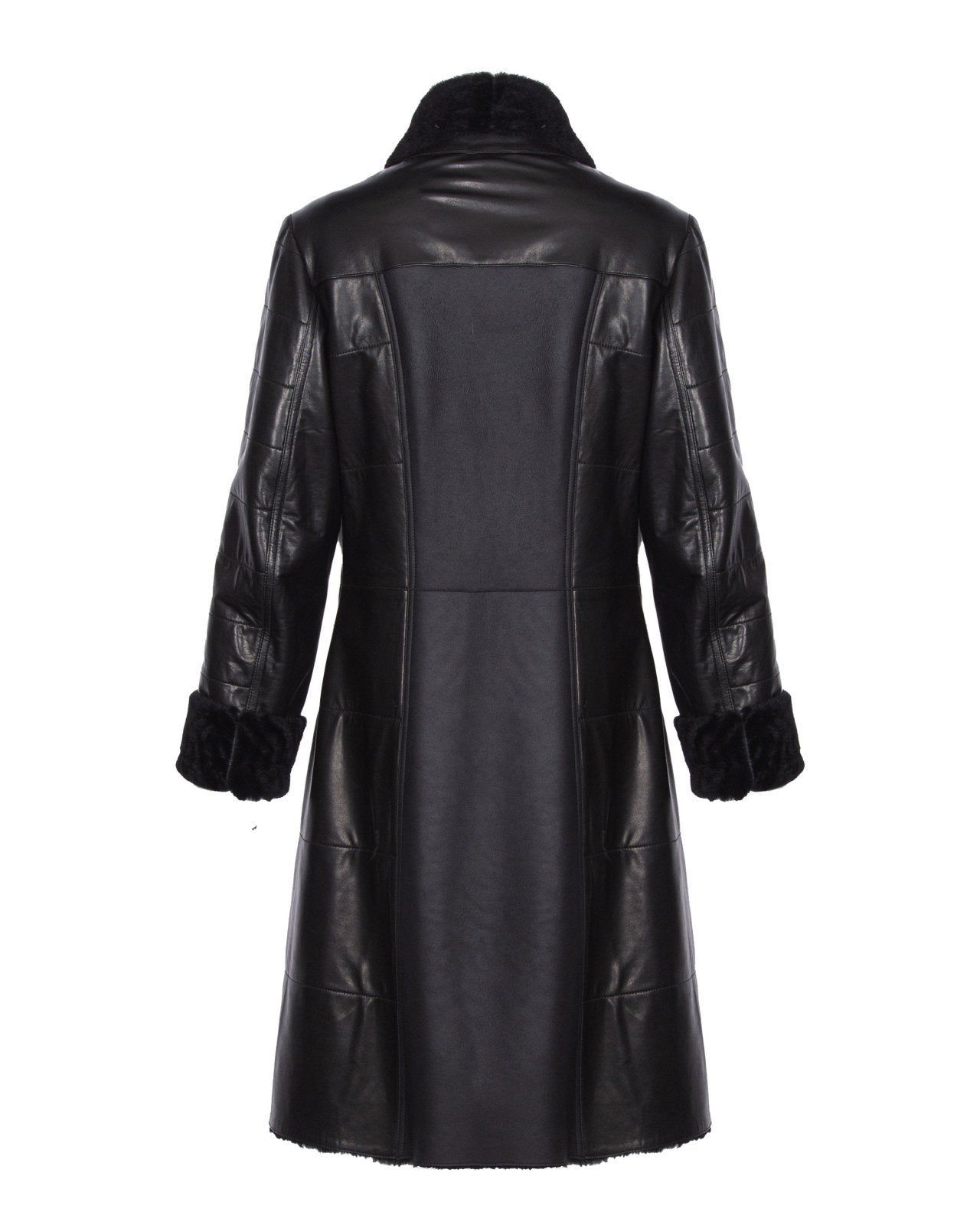 Black Leather Coat - ADAMO