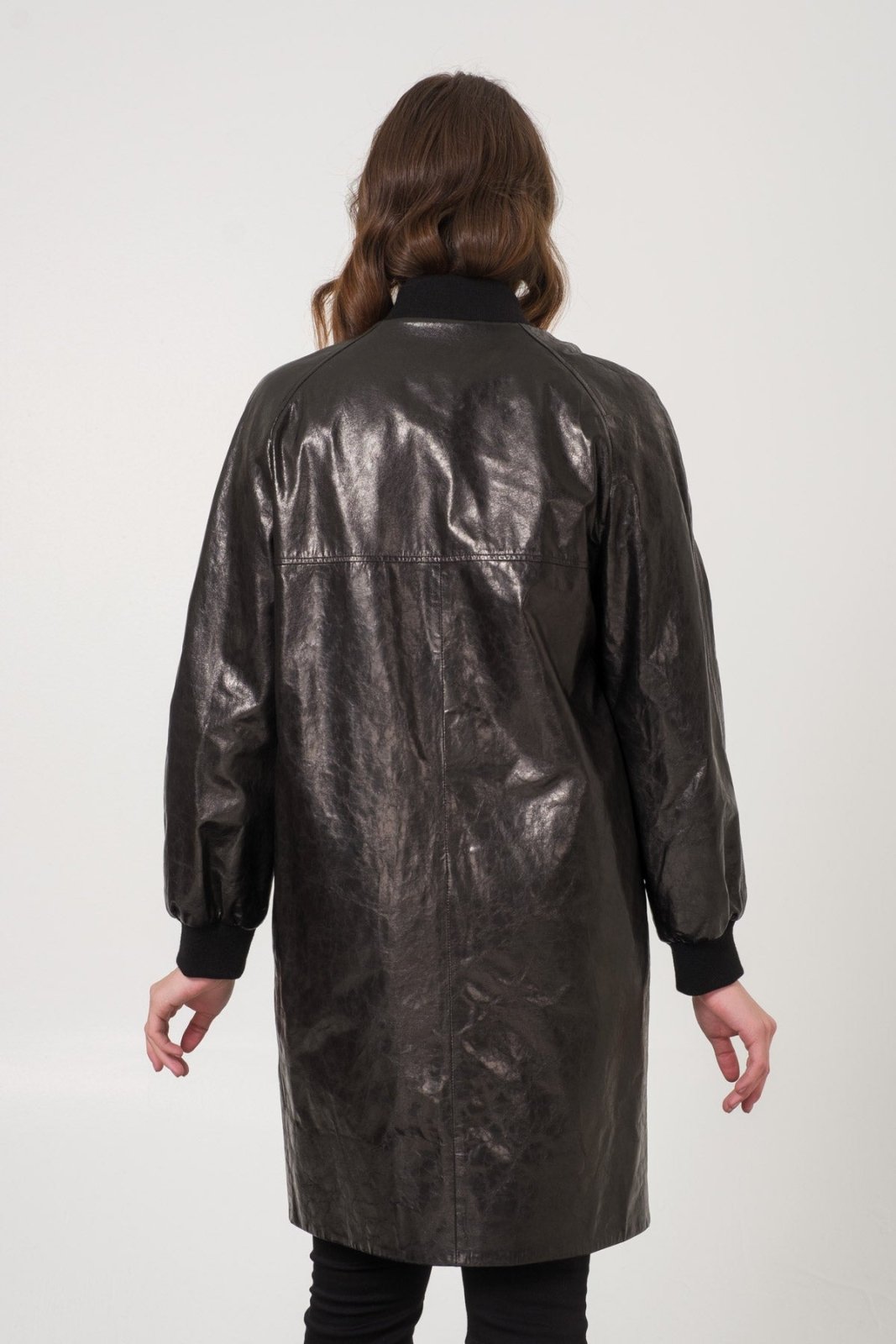 Black Leather Coat - ADAMO