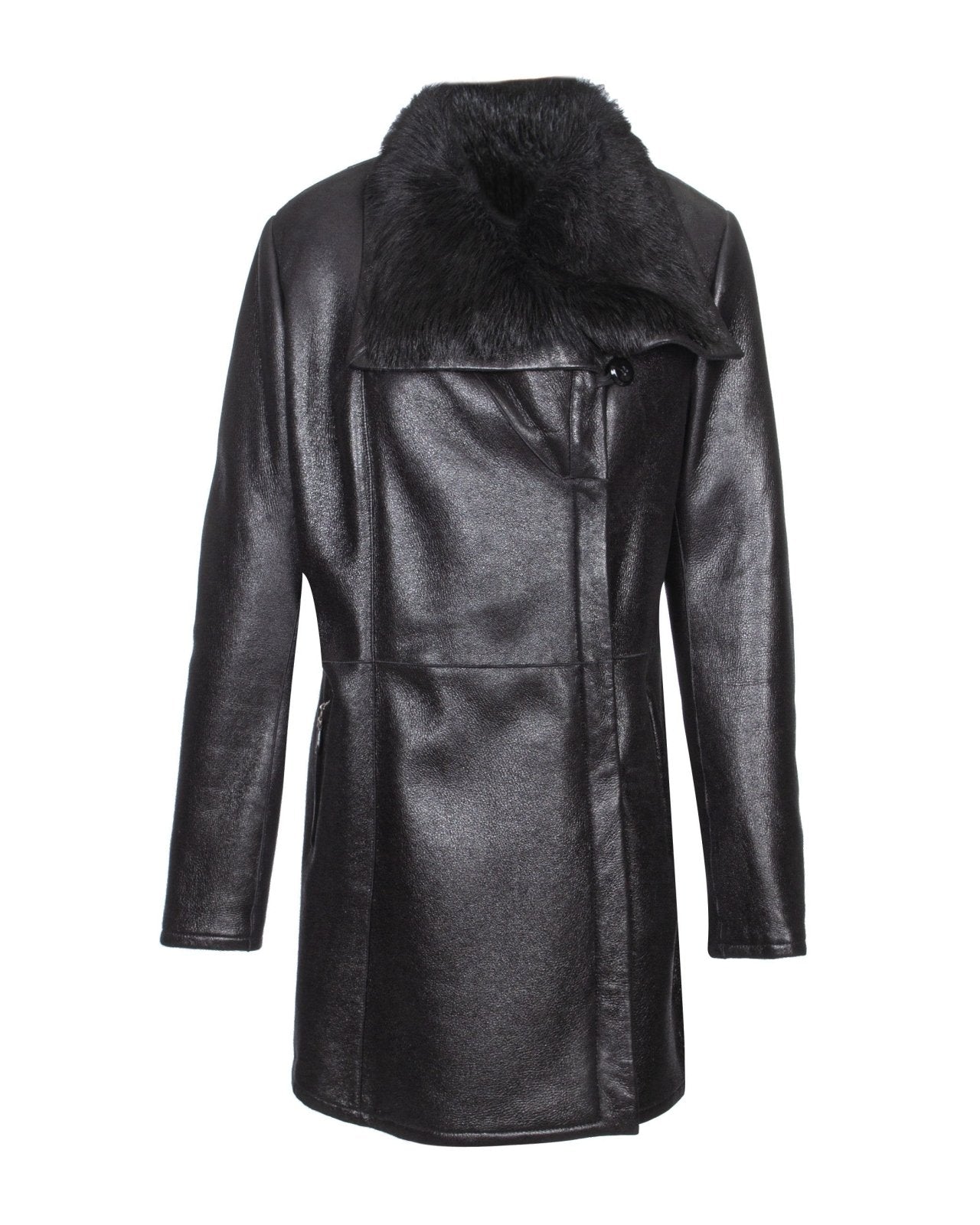 Black Leather Coat - ADAMO