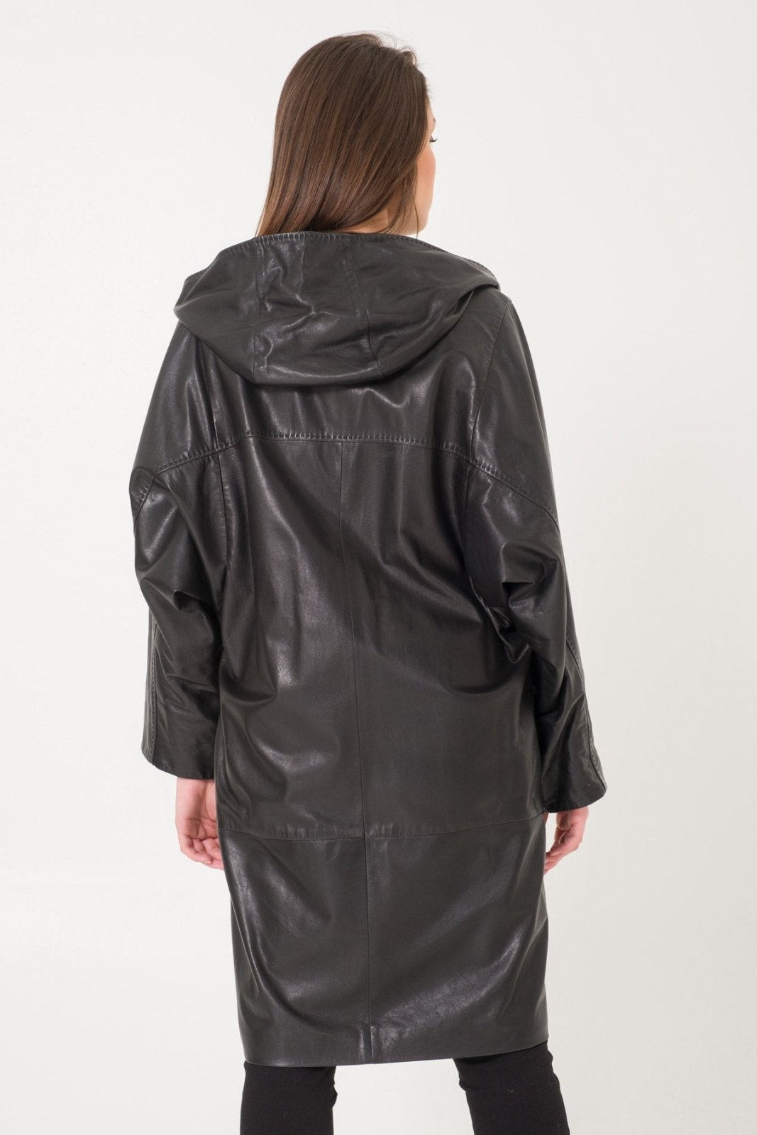 Black Leather Coat - ADAMO