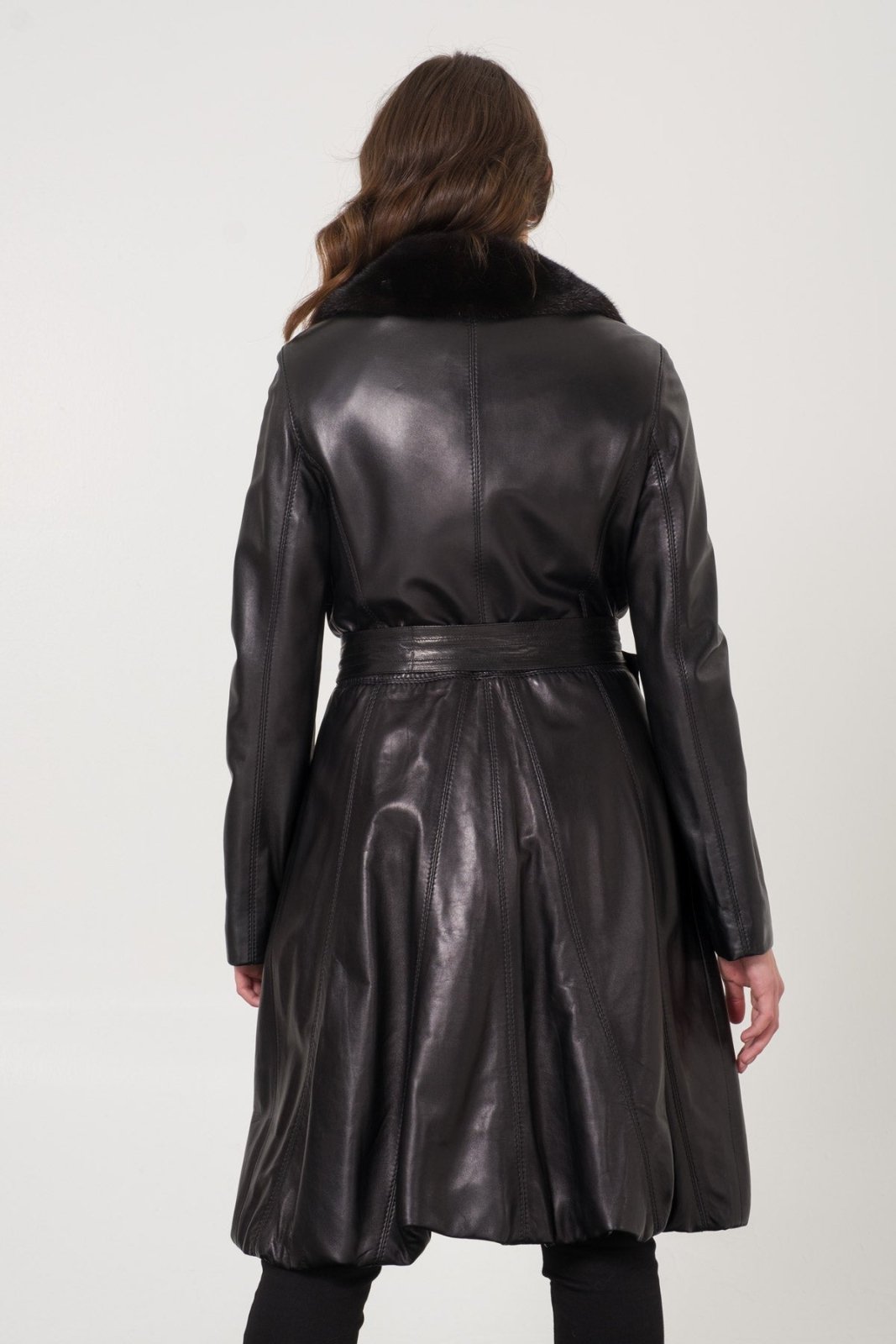 Black Leather Coat - ADAMO