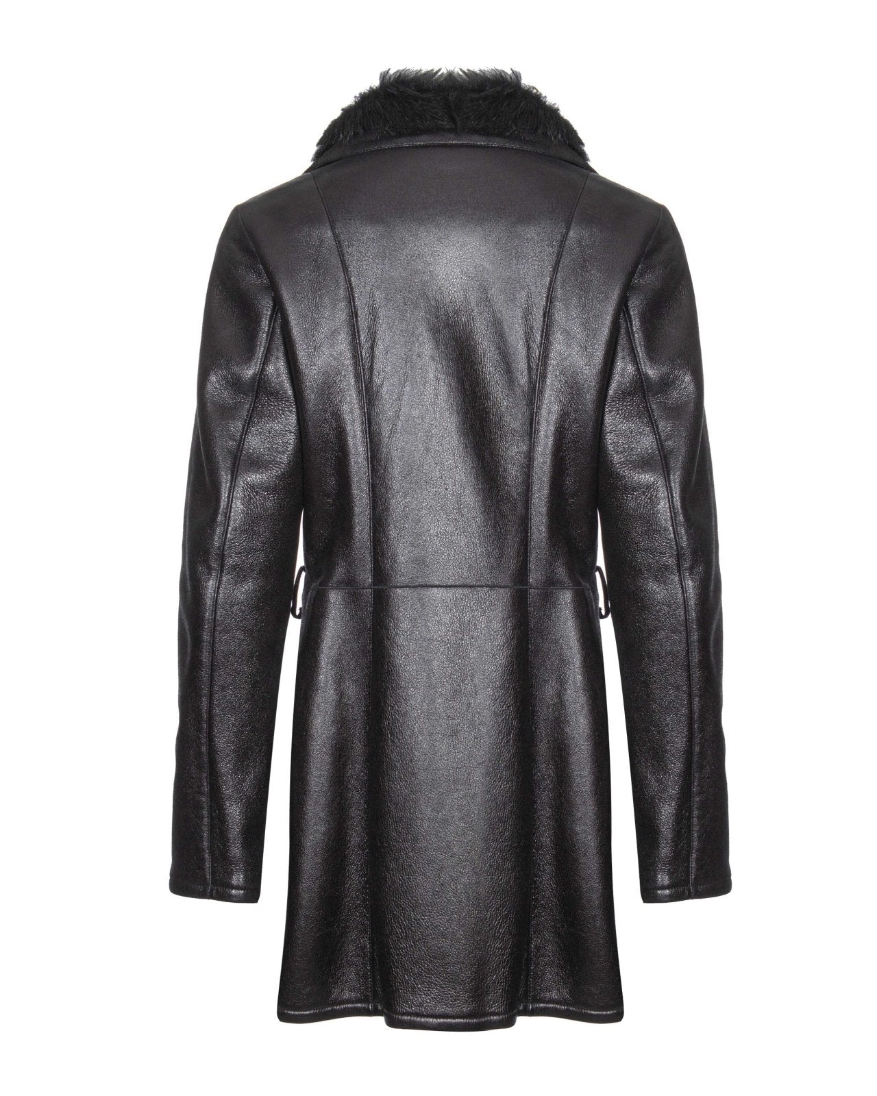 Black Leather Coat - ADAMO