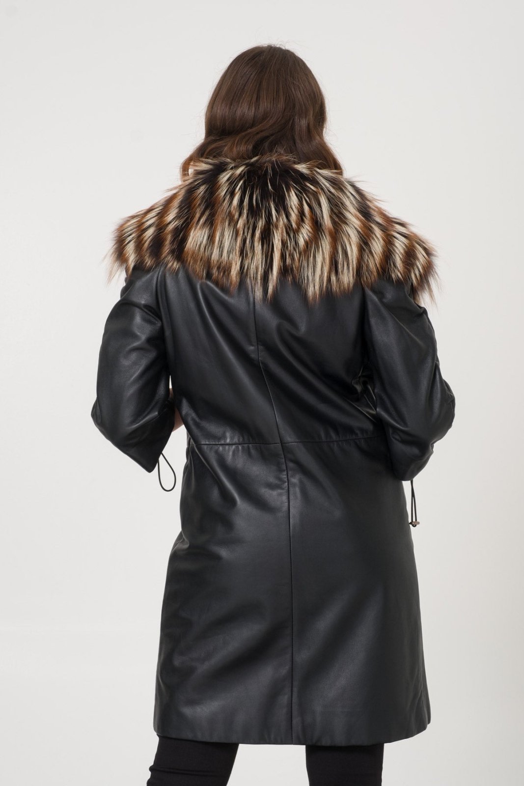 Black Leather Coat - ADAMO