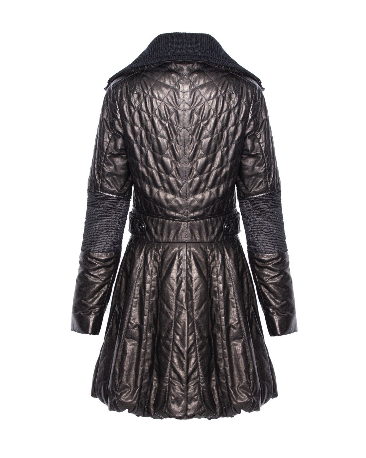 Black Leather Coat - ADAMO