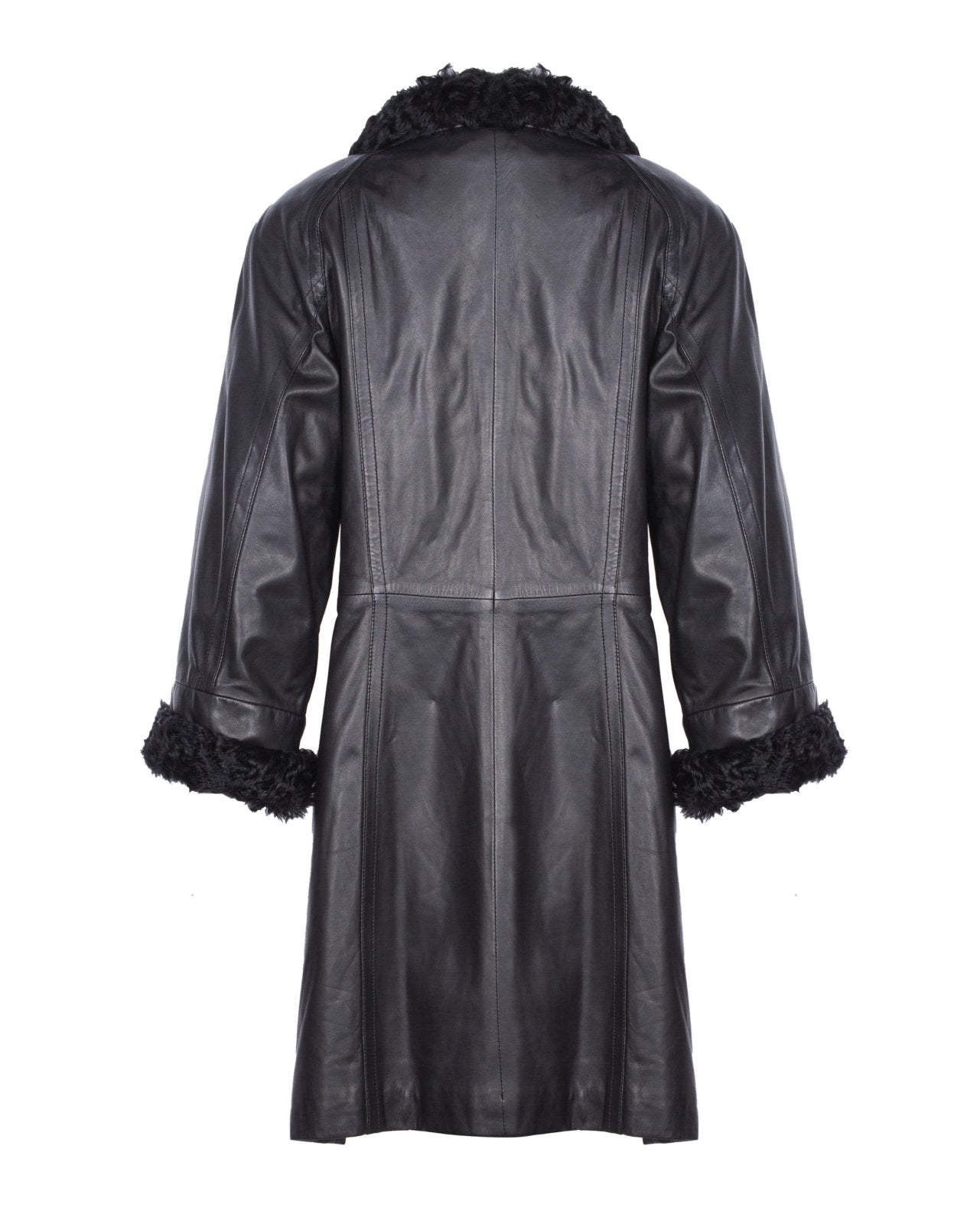 Black Leather Coat - ADAMO