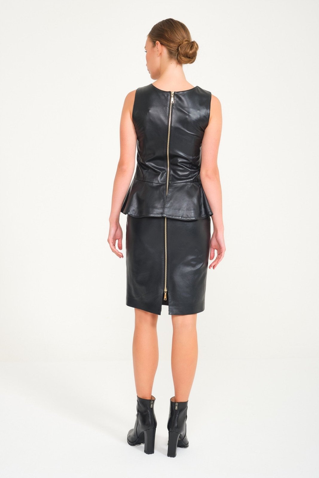 Black Leather Dress - ADAMO