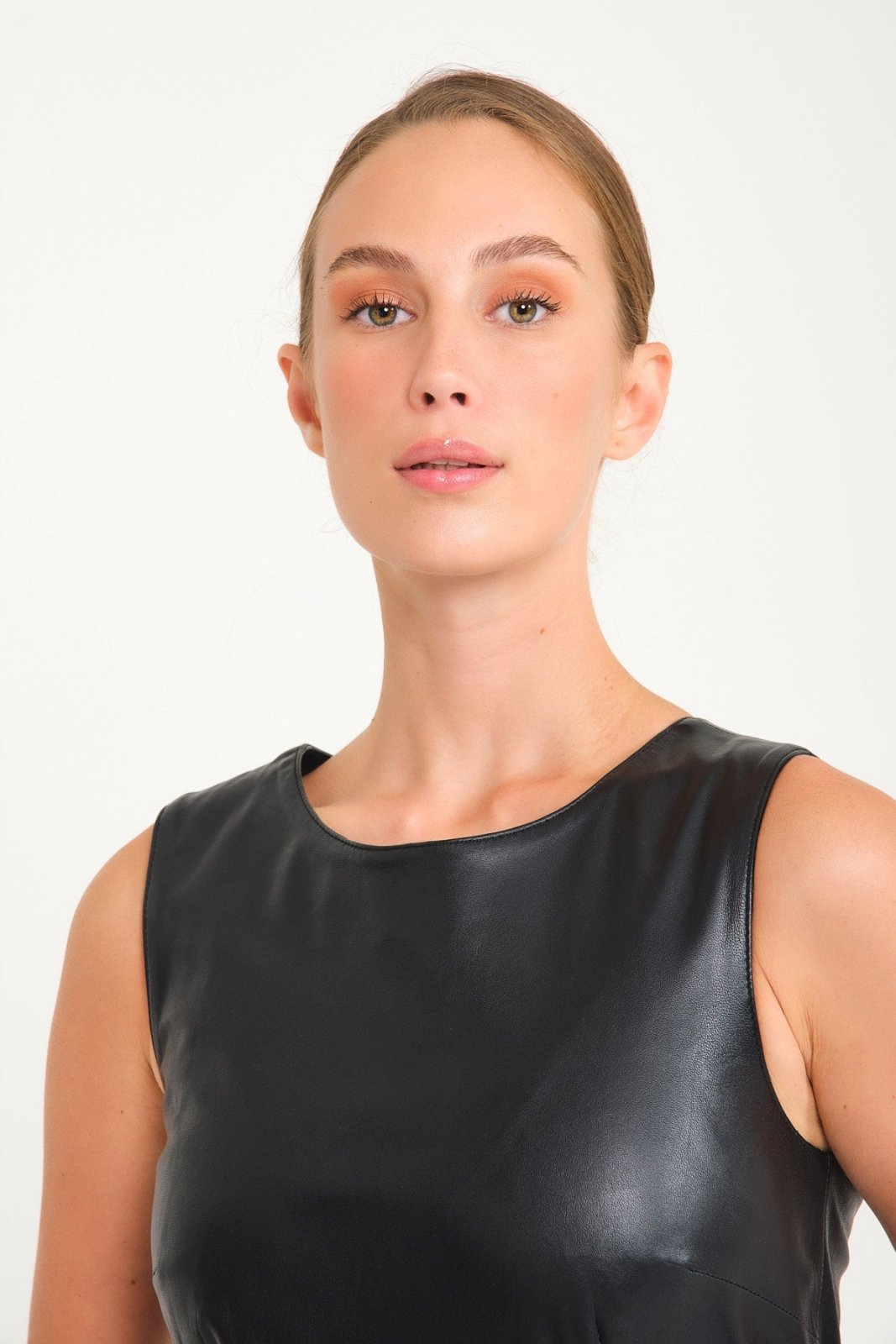 Black Leather Dress - ADAMO