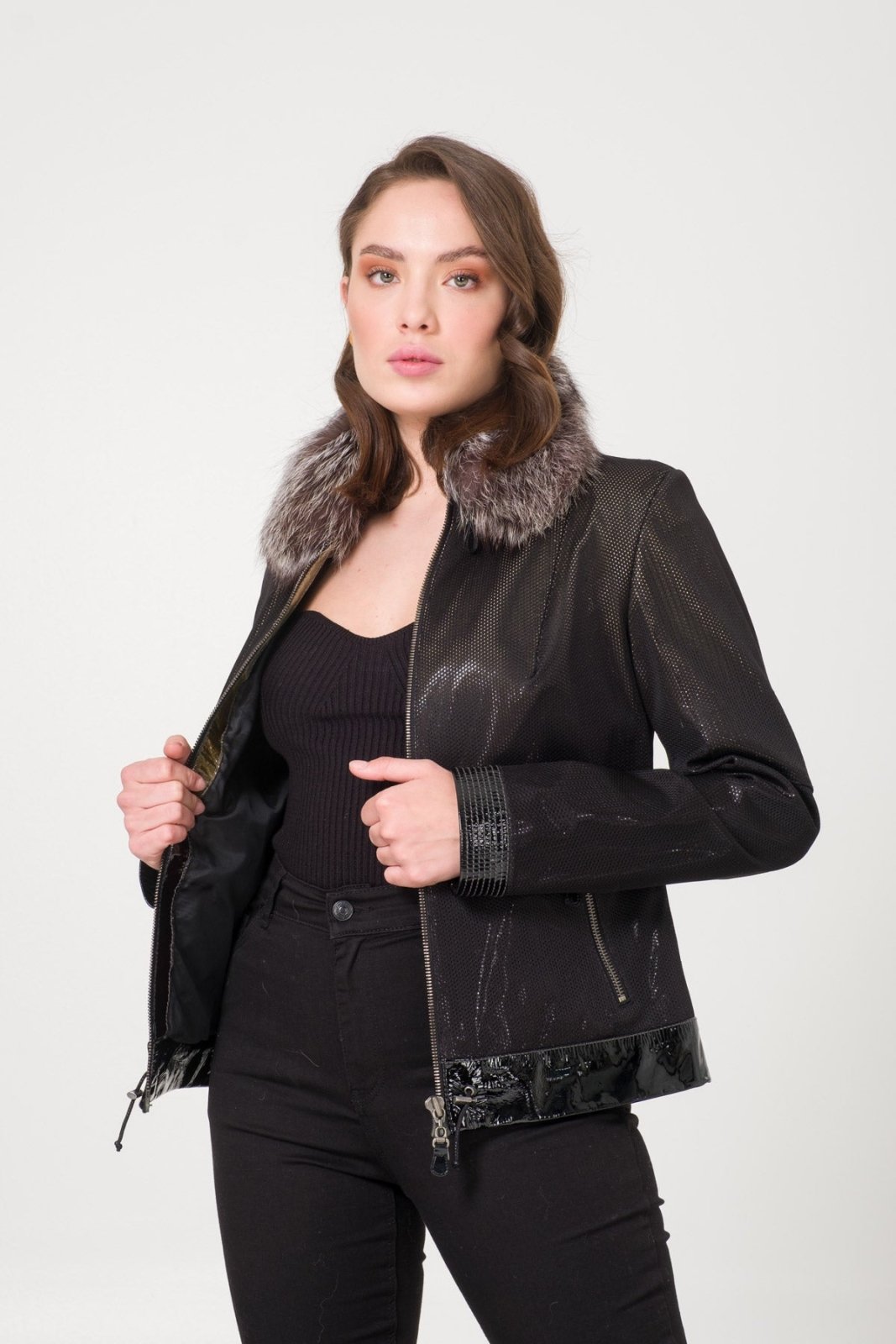 Black Leather Jacket - ADAMO