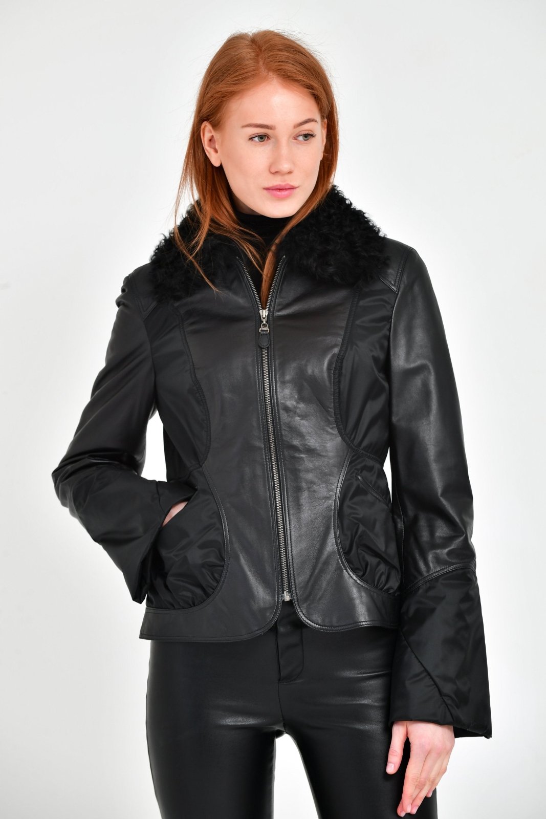 Black Leather Jacket - ADAMO