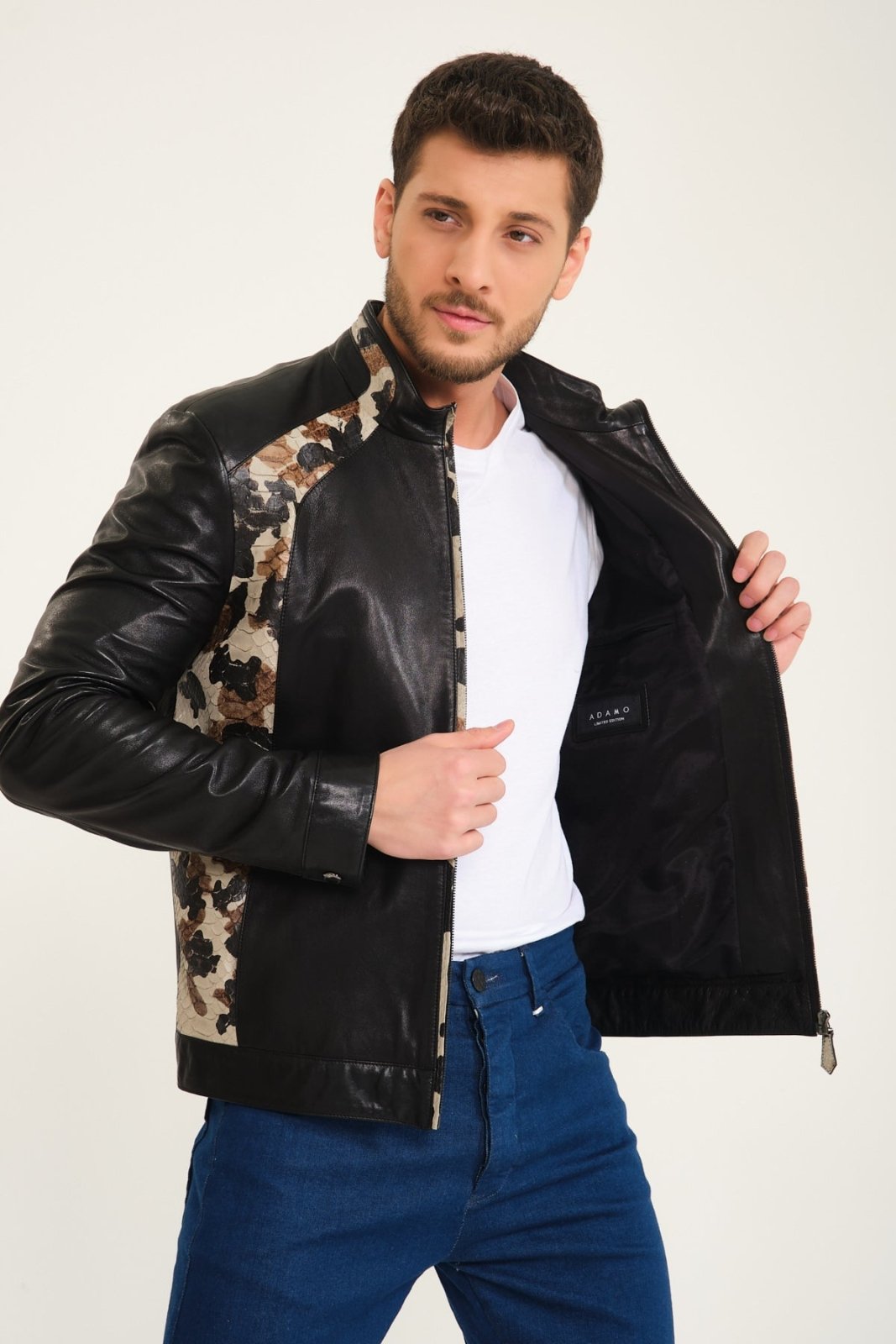 Black Leather Jacket - ADAMO