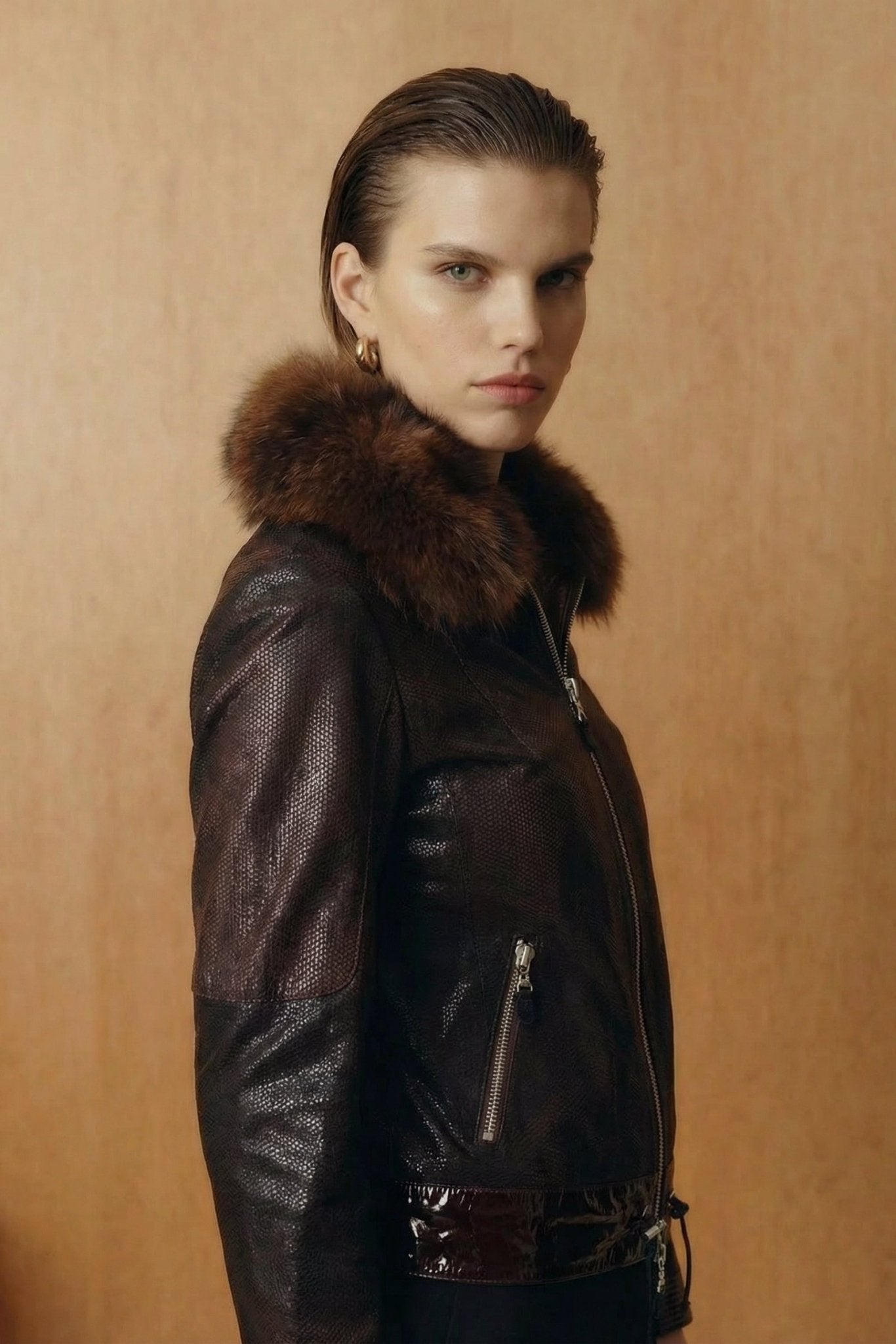 Black Leather Jacket - ADAMO
