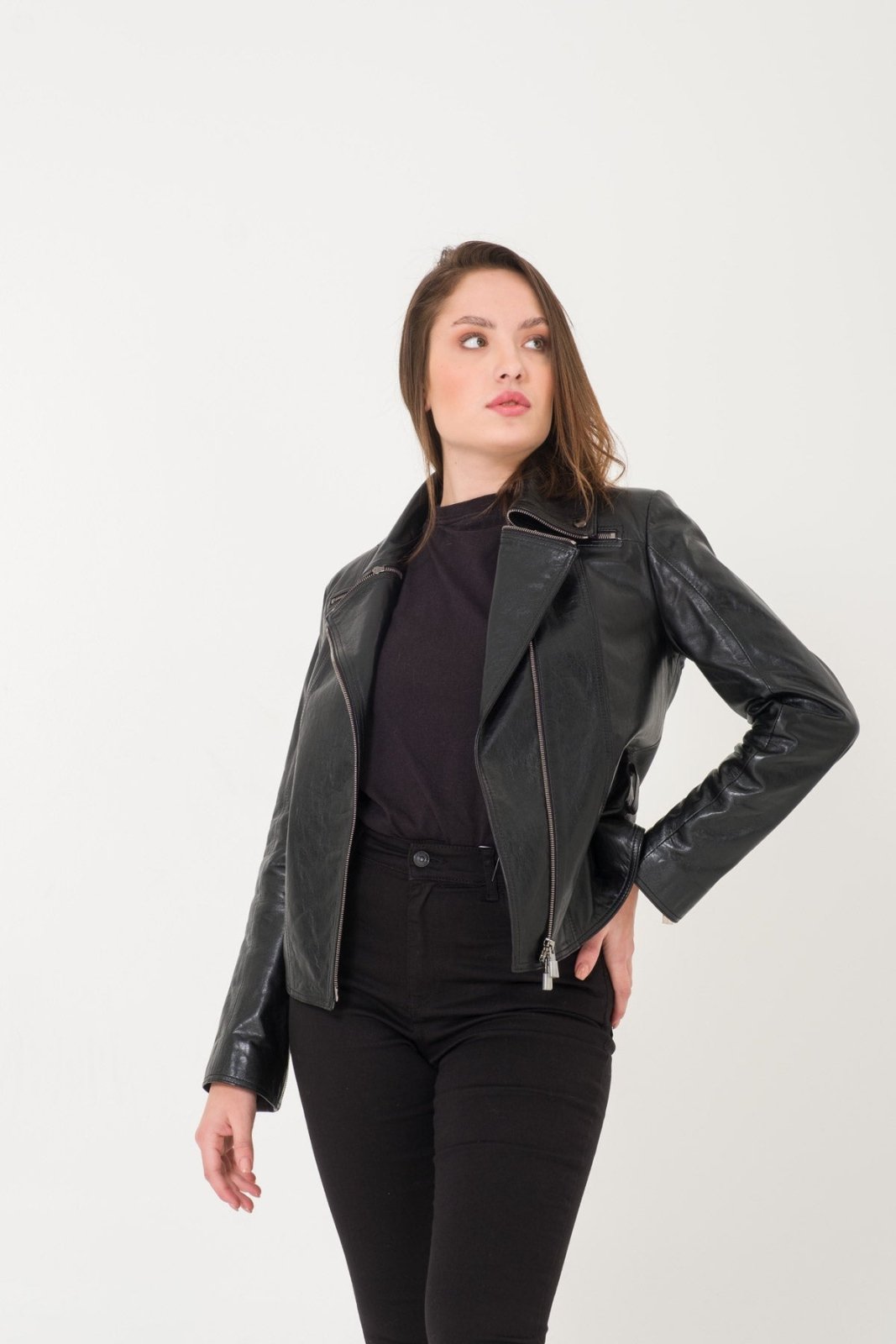 Black Leather Jacket - ADAMO