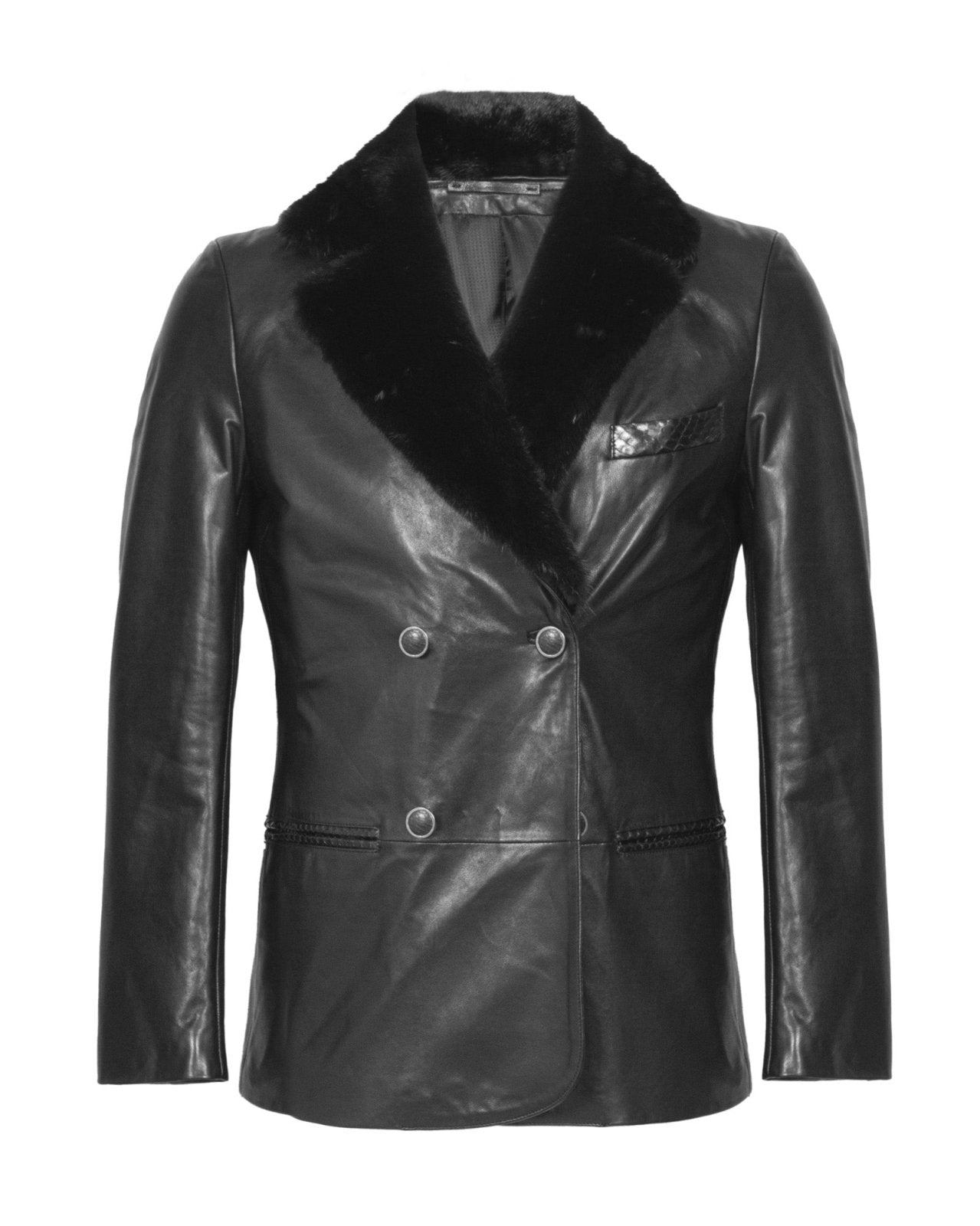 Black Leather Jacket - ADAMO