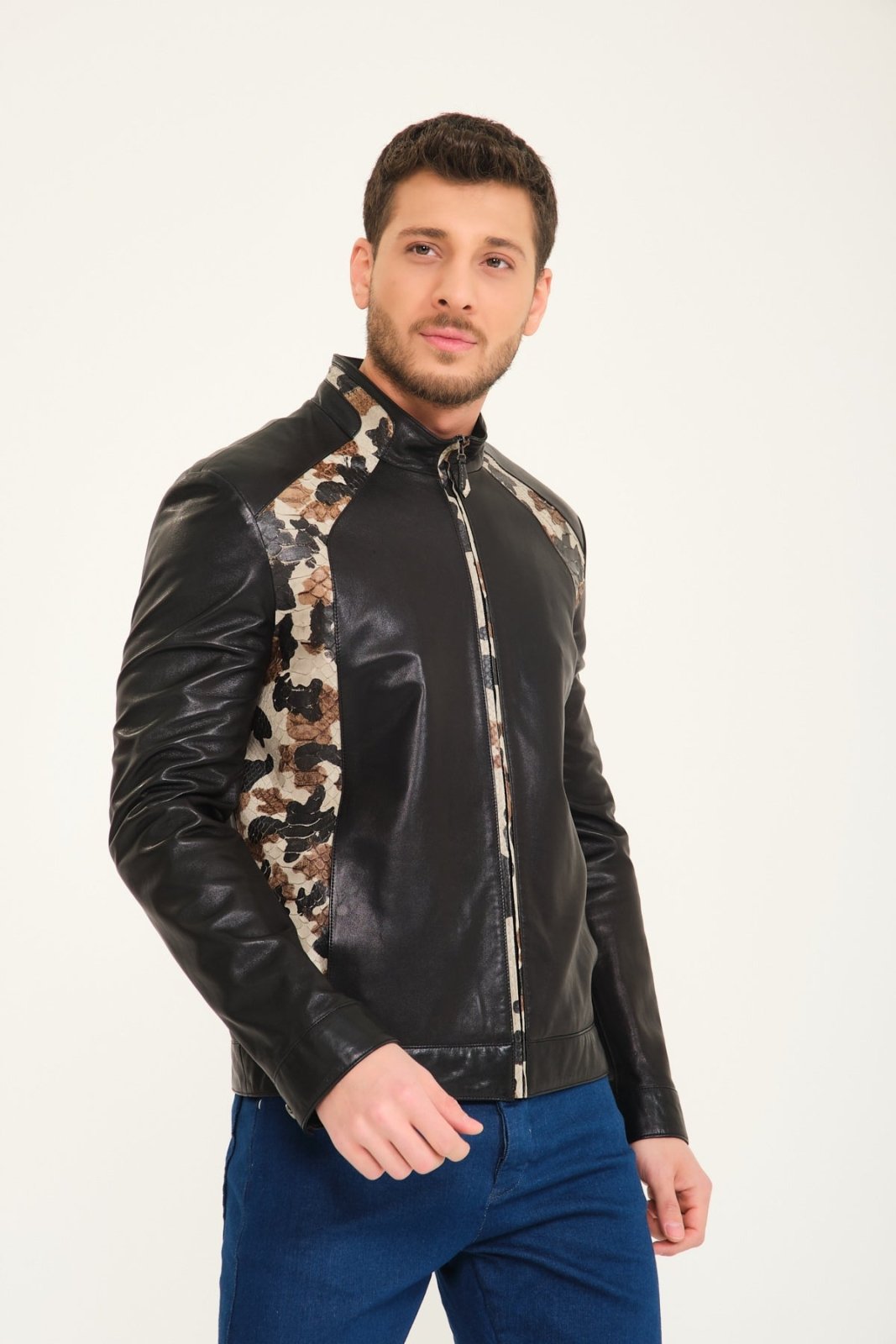 Black Leather Jacket - ADAMO