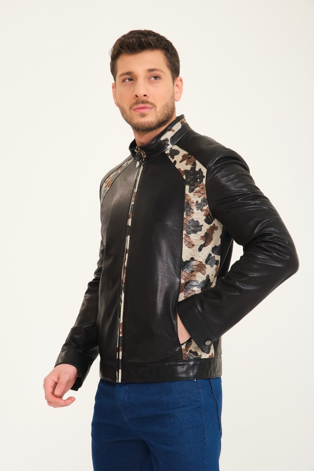 Black Leather Jacket - ADAMO