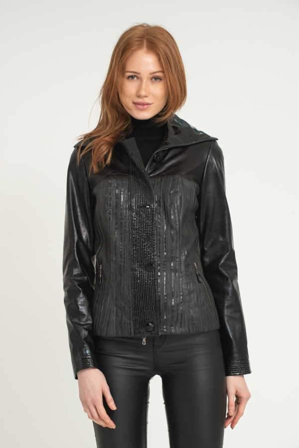 Black Leather Jacket - ADAMO