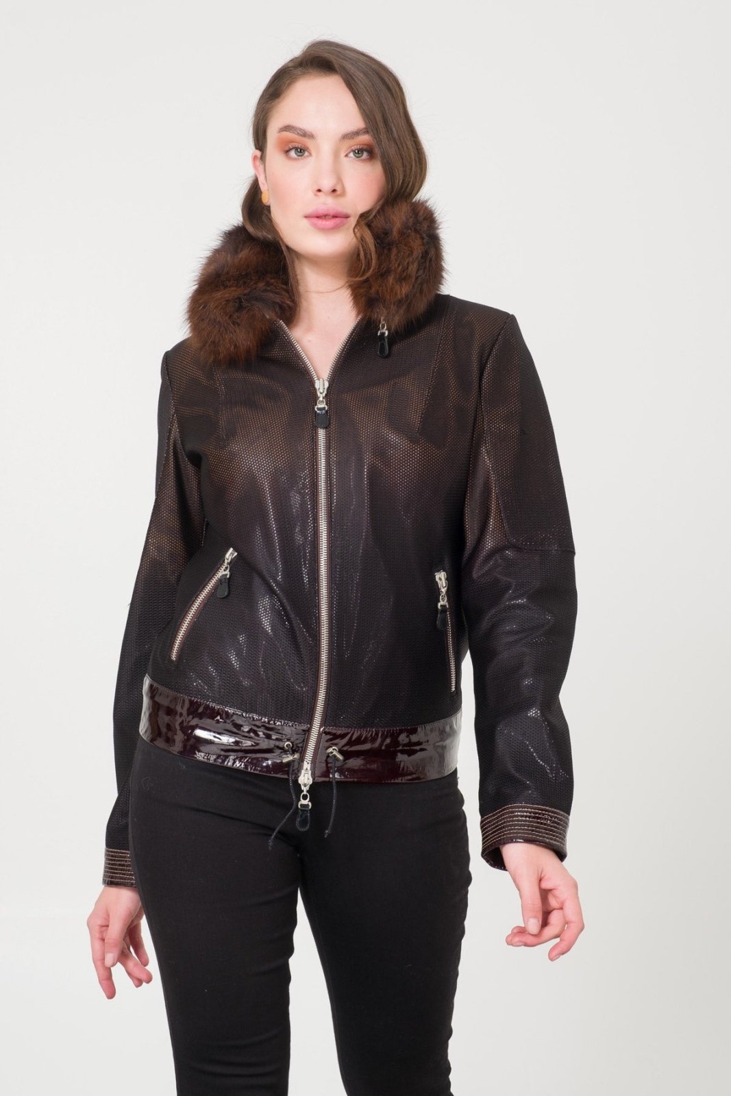 Black Leather Jacket - ADAMO