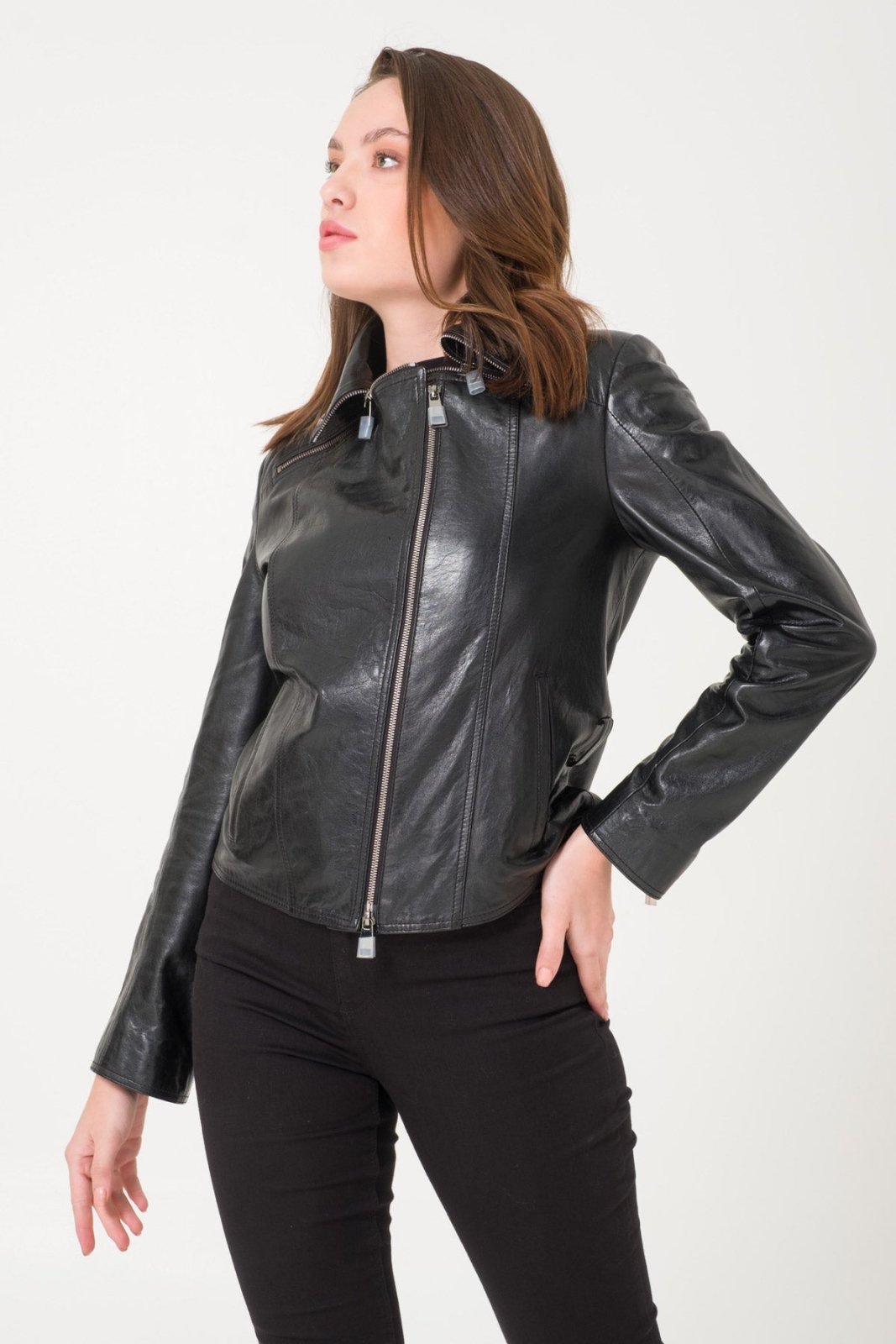 Black Leather Jacket - ADAMO