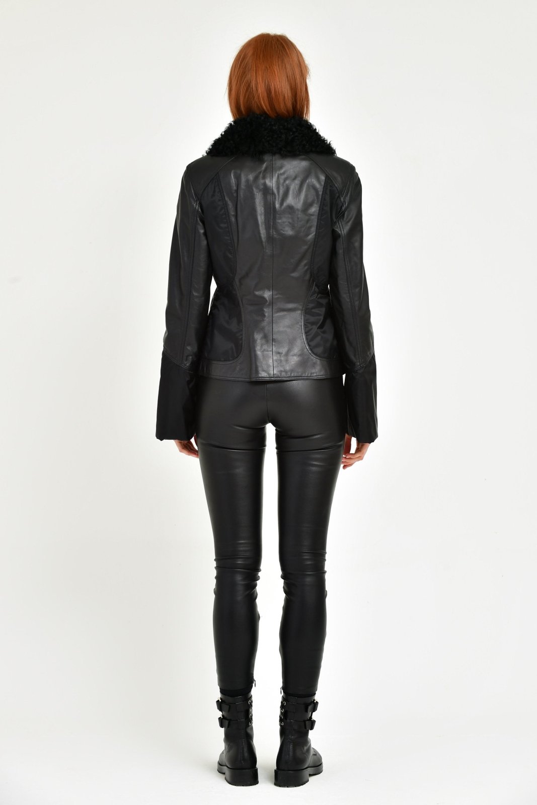 Black Leather Jacket - ADAMO