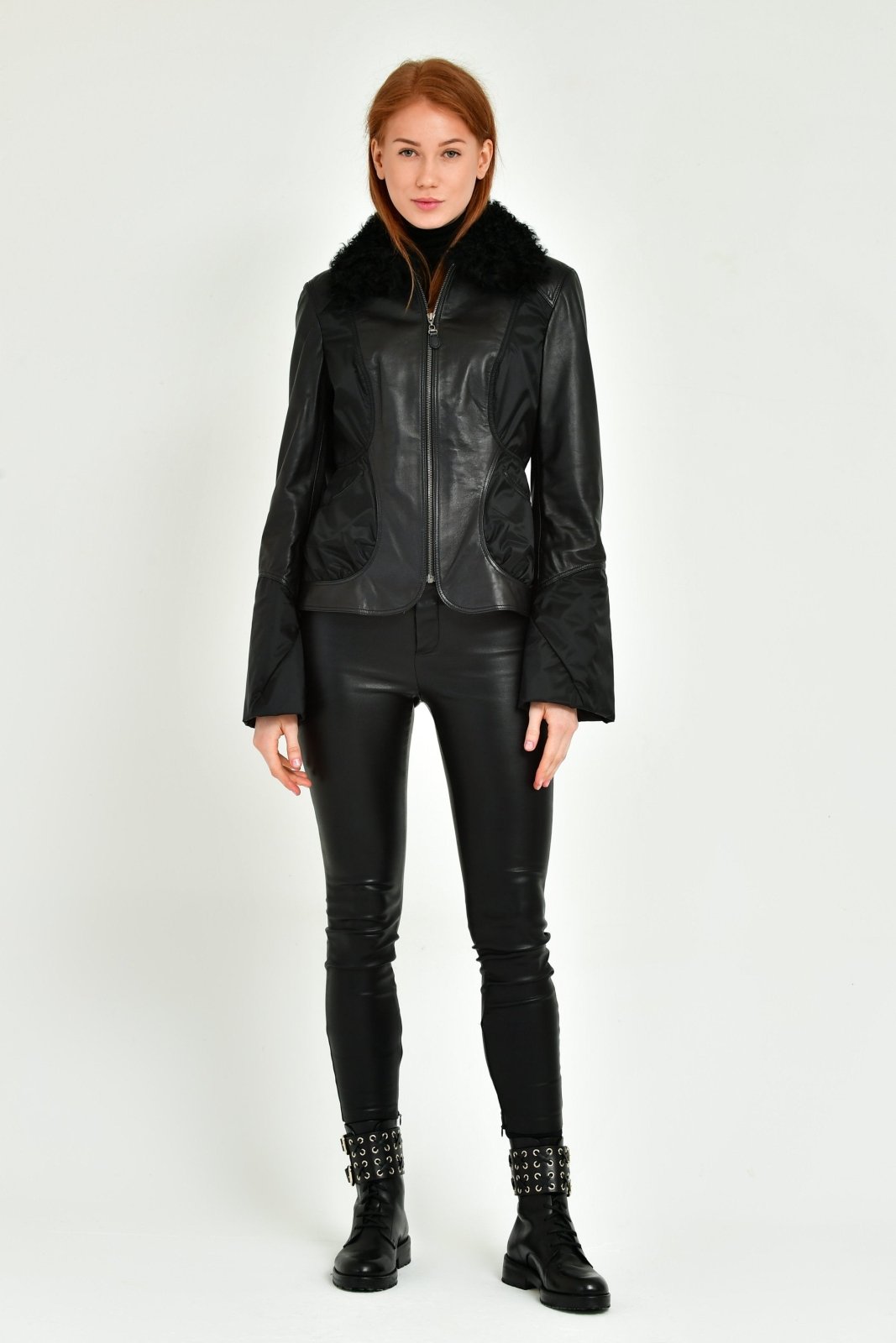 Black Leather Jacket - ADAMO