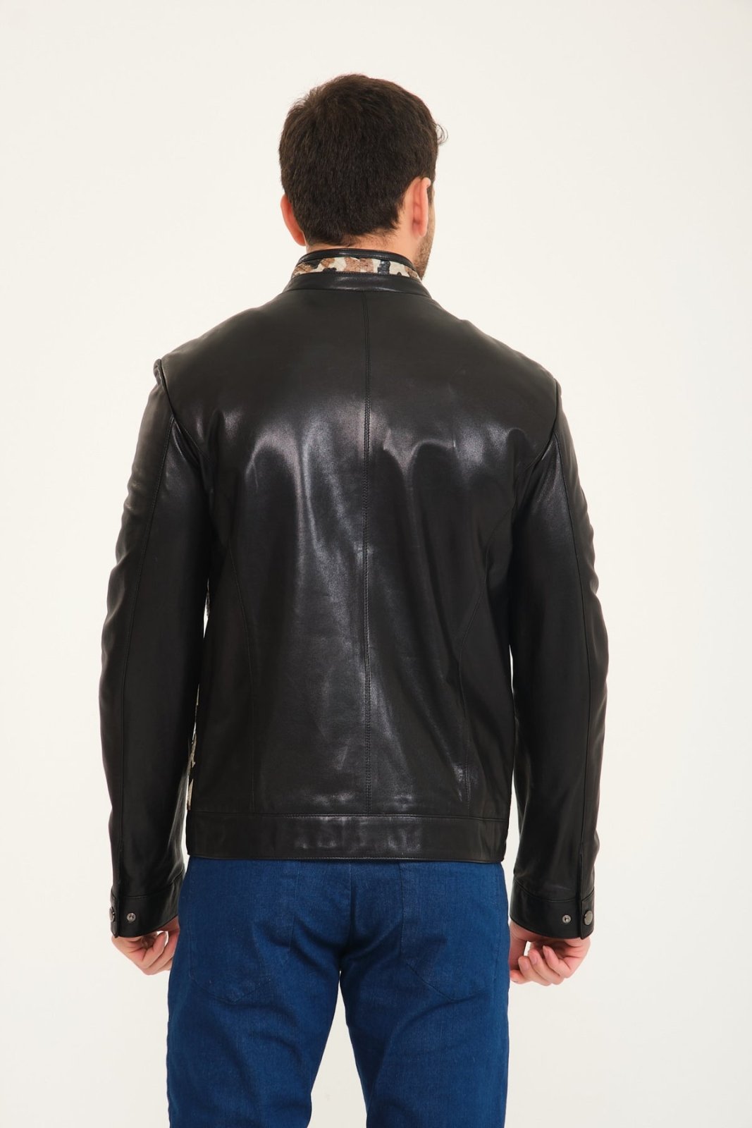 Black Leather Jacket - ADAMO