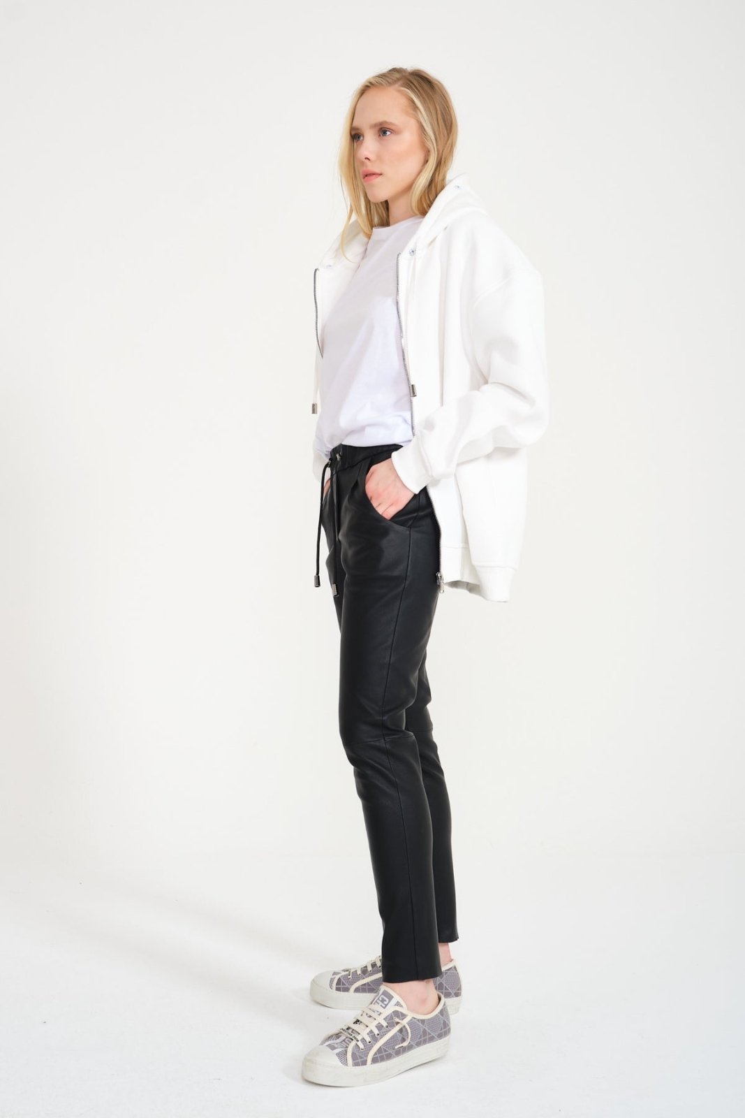 Black Leather Pants - ADAMO