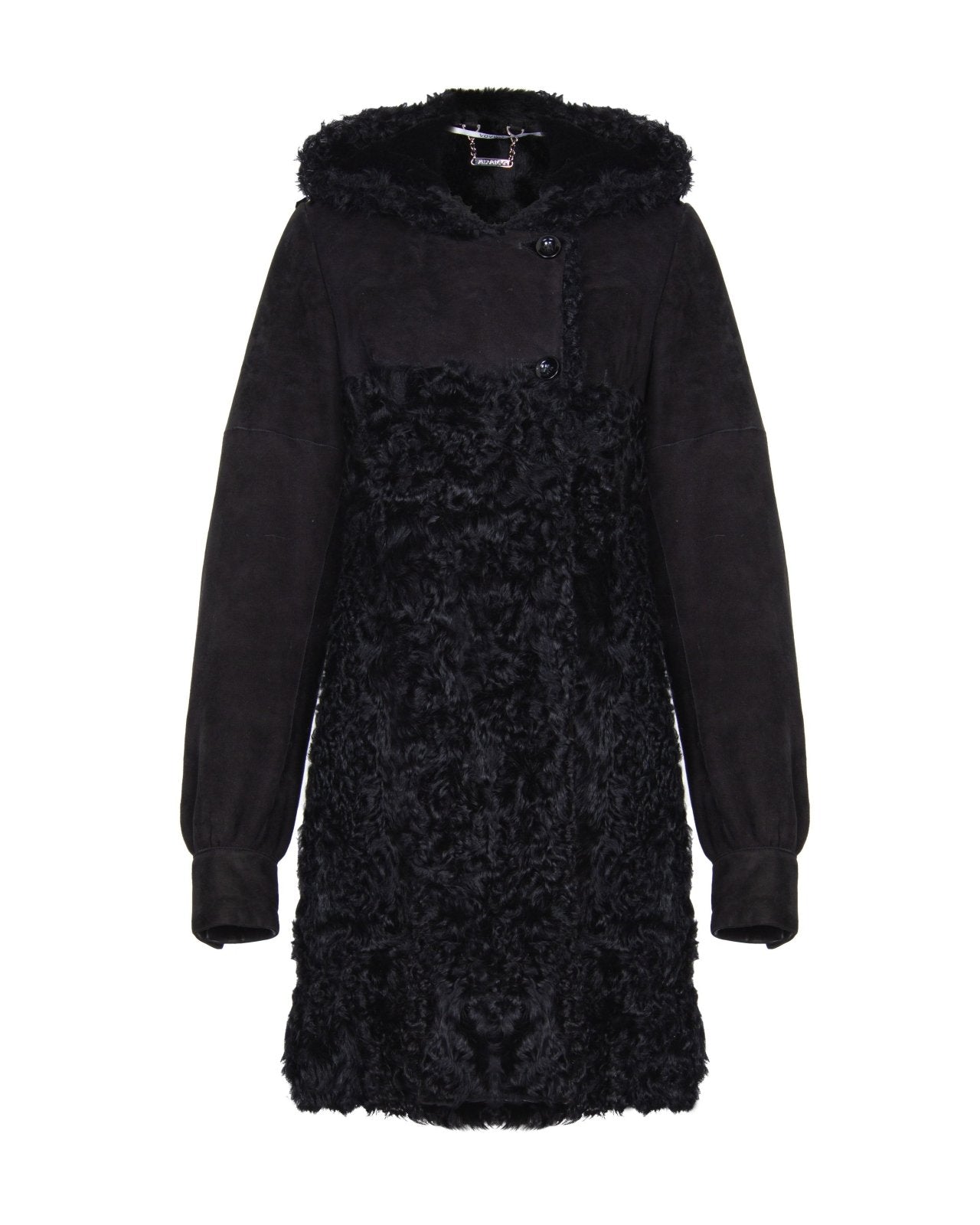 Black Long Fur Coat - ADAMO