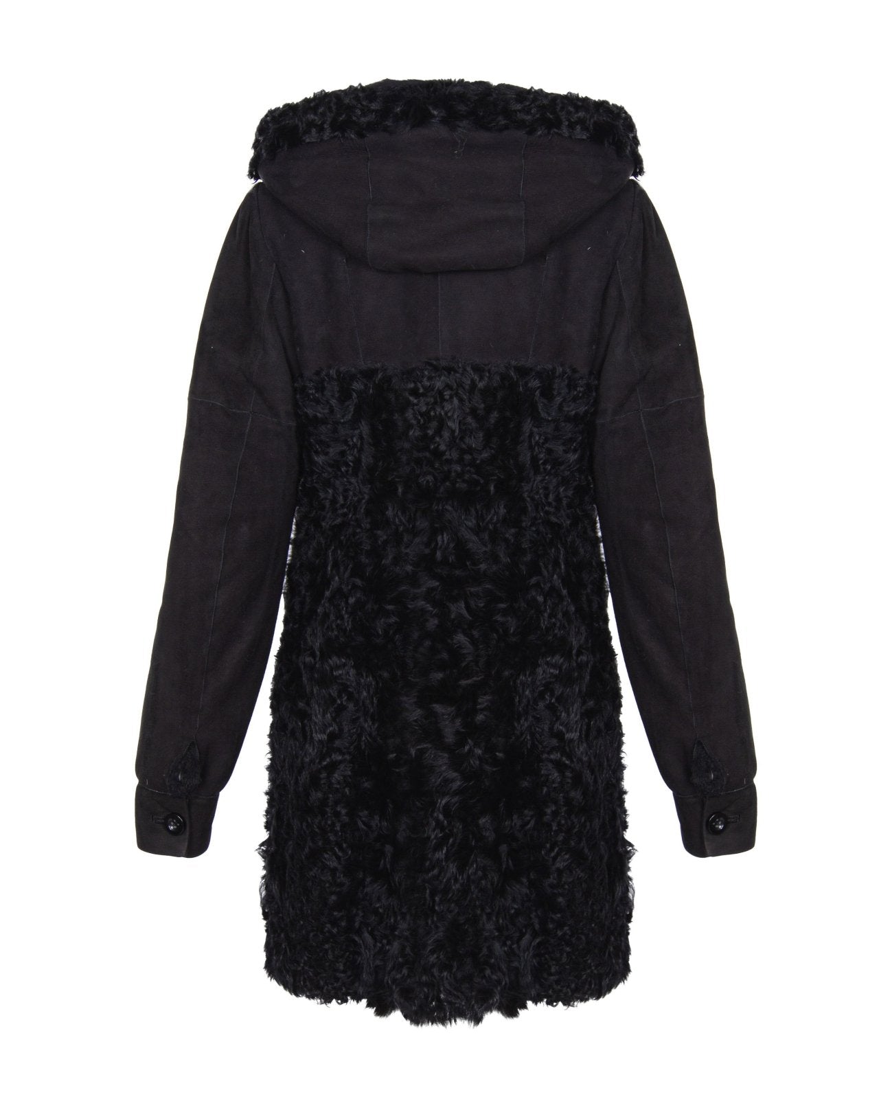 Black Long Fur Coat - ADAMO