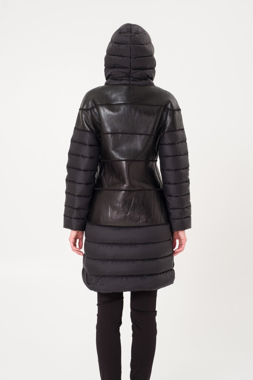 Black Long Puffer Coat - ADAMO