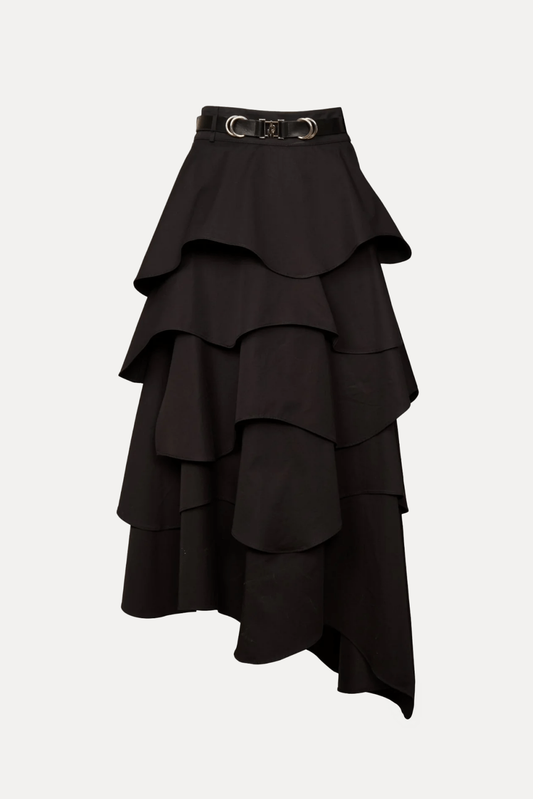 Black Tiered Ruffle Skirt - ADAMO