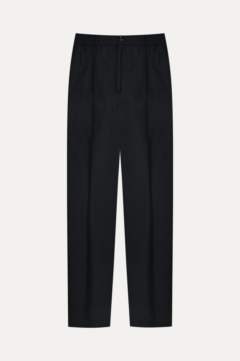 Black Wool & Cashmere Trousers - ADAMO