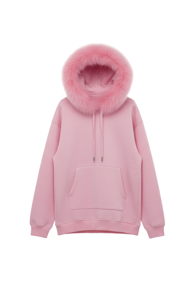 Blossom Fox Fur Hoodie - ADAMO