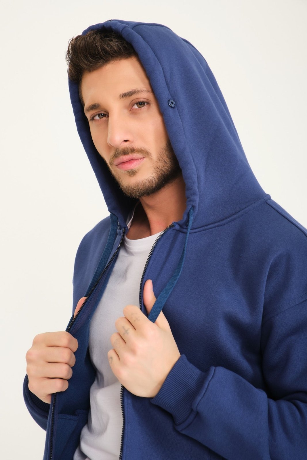 Blue Chinchilla Hoodie & Jogger Set - ADAMO