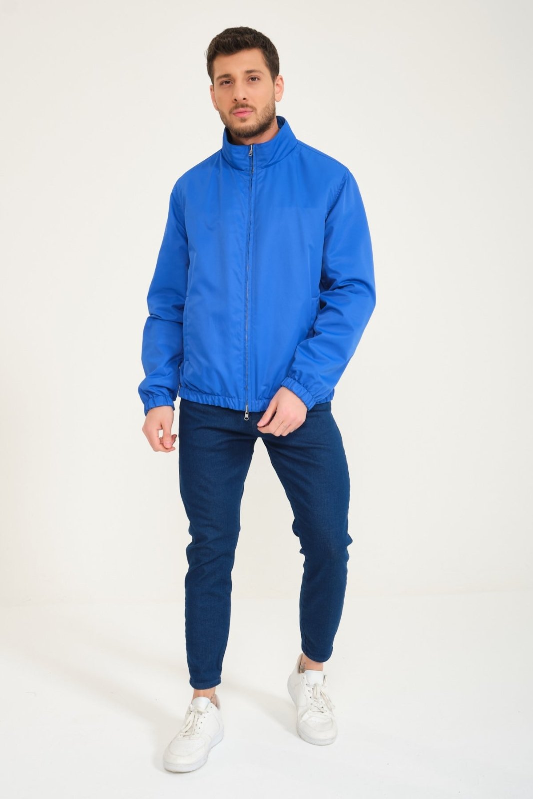 Blue Double - face Jacket - ADAMO