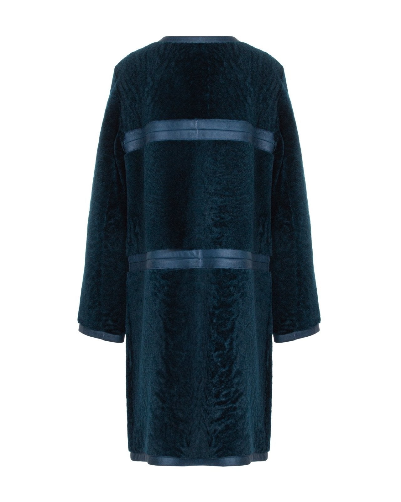 Blue Long Fur Coat - ADAMO