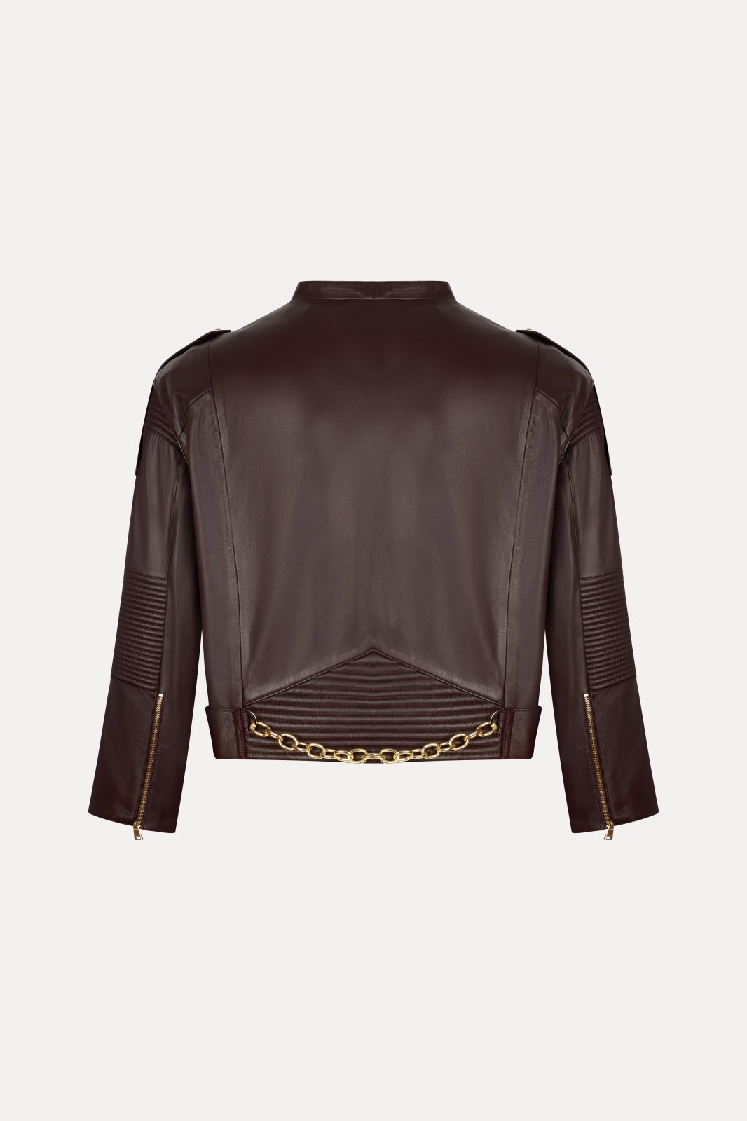 Bordeaux Chain - Detail Leather Jacket - ADAMO