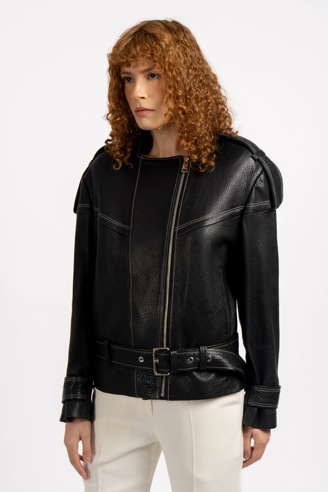 Bound Leather Jacket - ADAMO