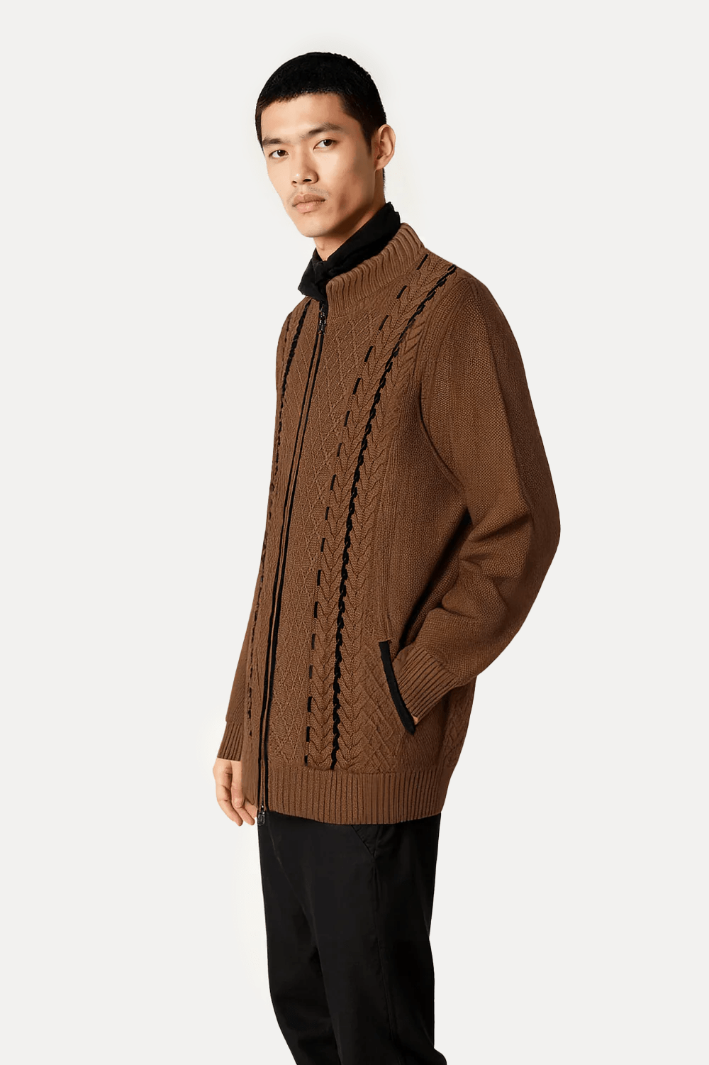 Braided Cashmere Jacket - ADAMO